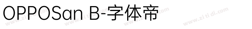 OPPOSan B字体转换
